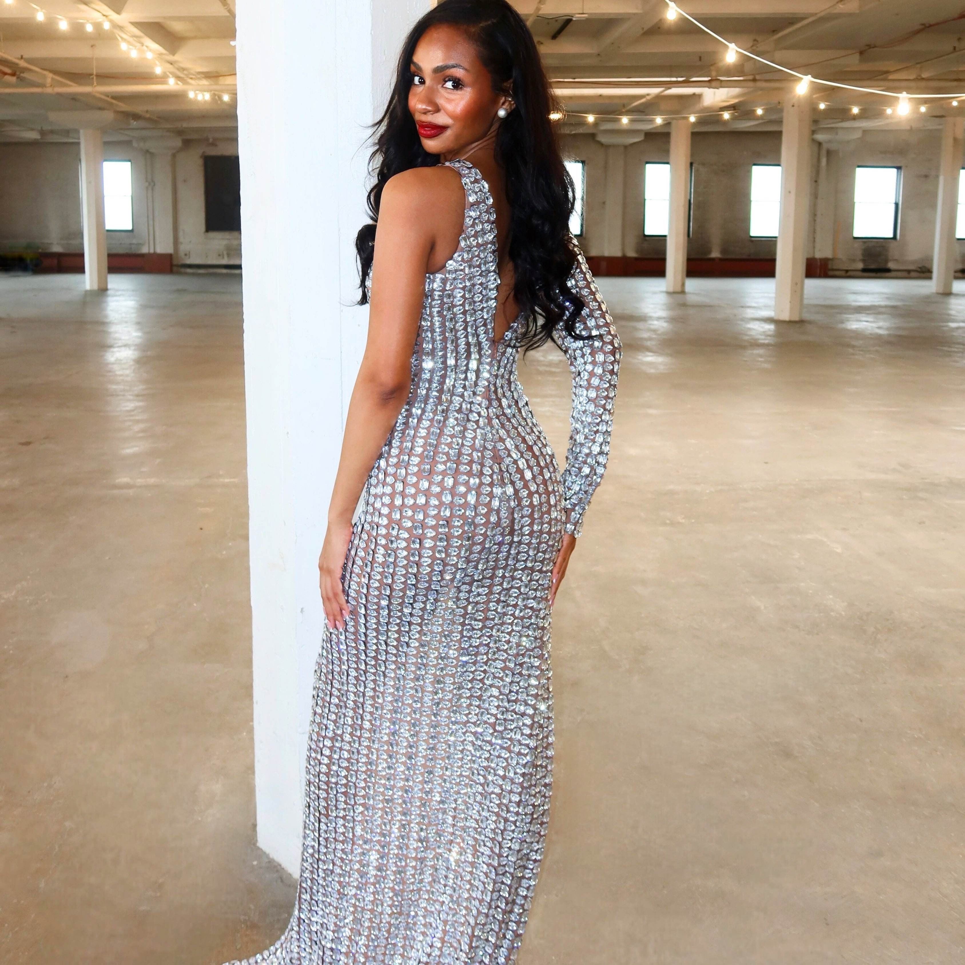 DIAMOND STUDDED DRESS