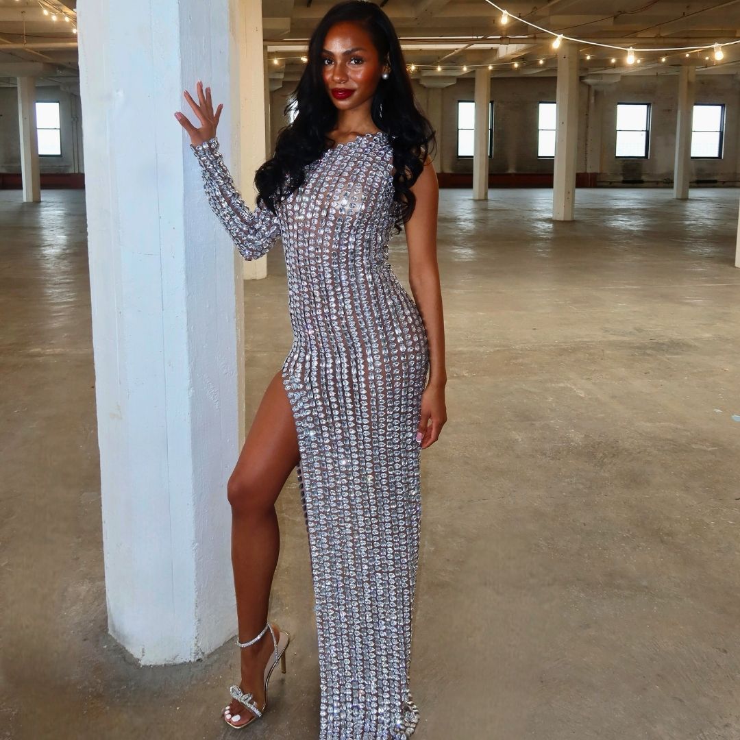 DIAMOND STUDDED DRESS