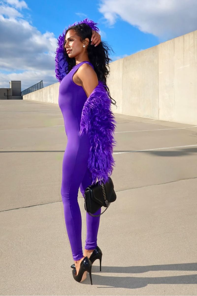 PURPLE FUAX FUR