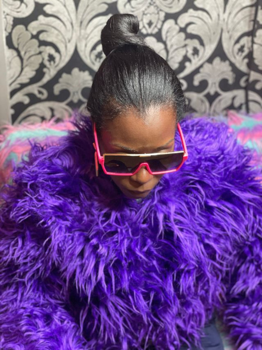 PURPLE FUAX FUR