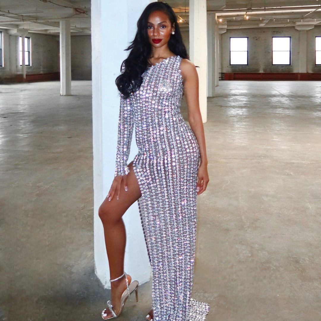 DIAMOND STUDDED DRESS