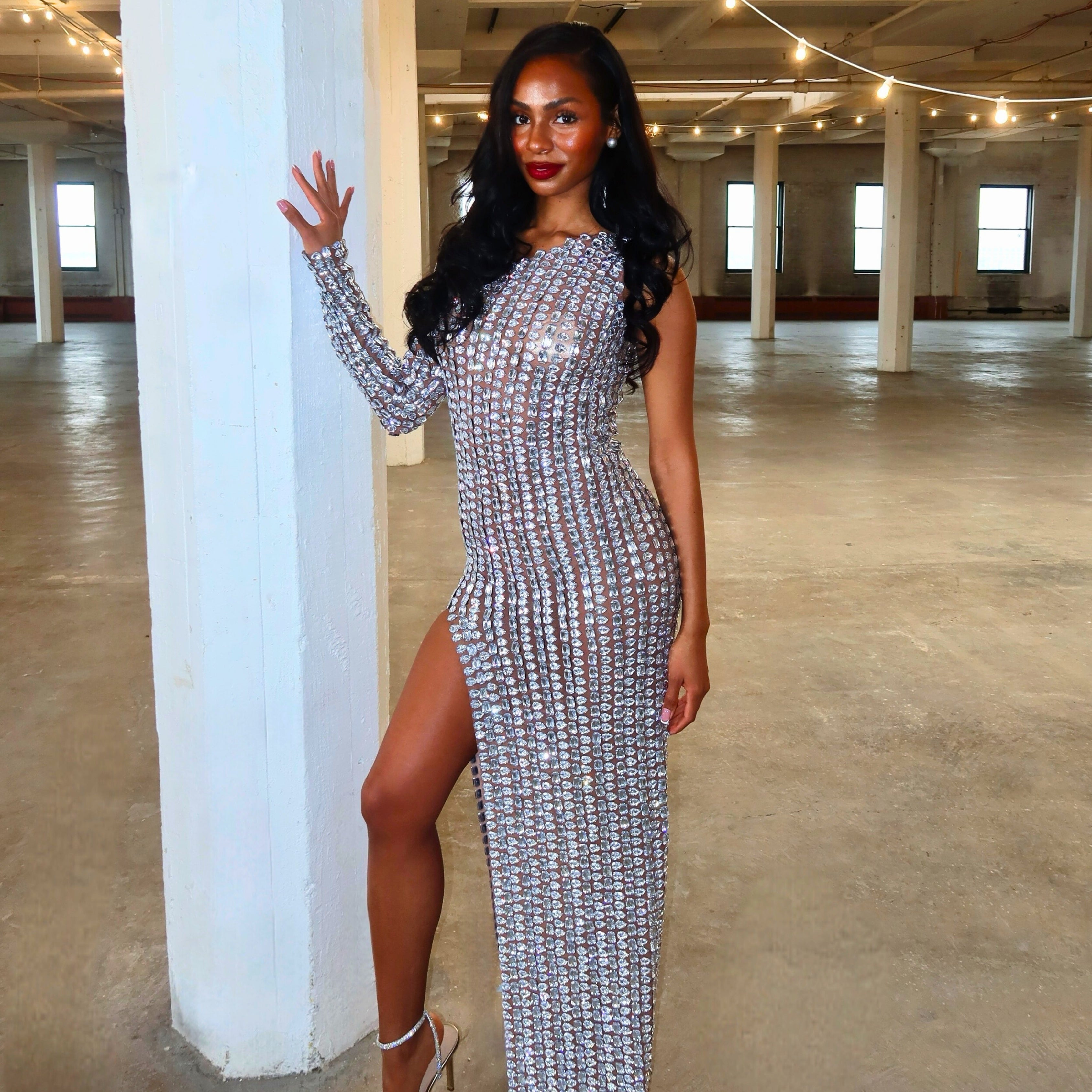 DIAMOND STUDDED DRESS