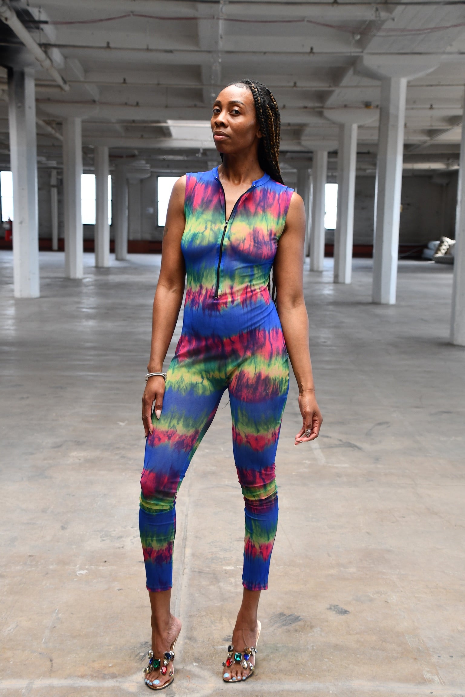 Rainbow body suit
